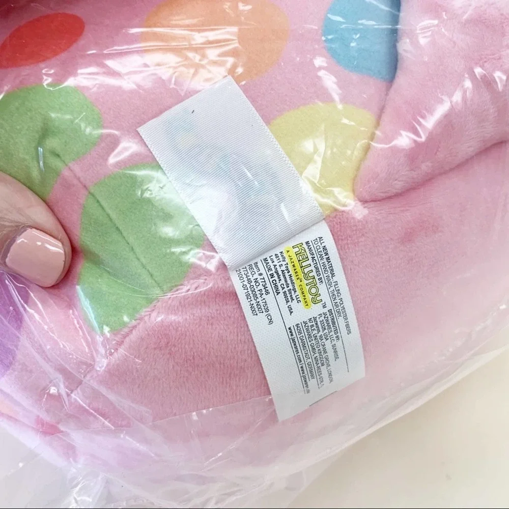 Squishmallow Saxa 12” Pink Rainbow Plush Stingray Stuffed Animal Collectible Toy